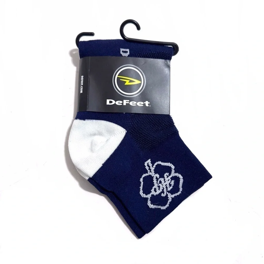 DeFeet Cycling Biking Socks Blue White Size 7 8 9 Mens Women’s 8.5-10.5 NEW